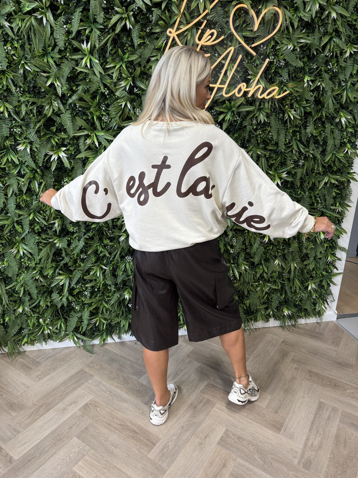 Sweater cest la vie beige