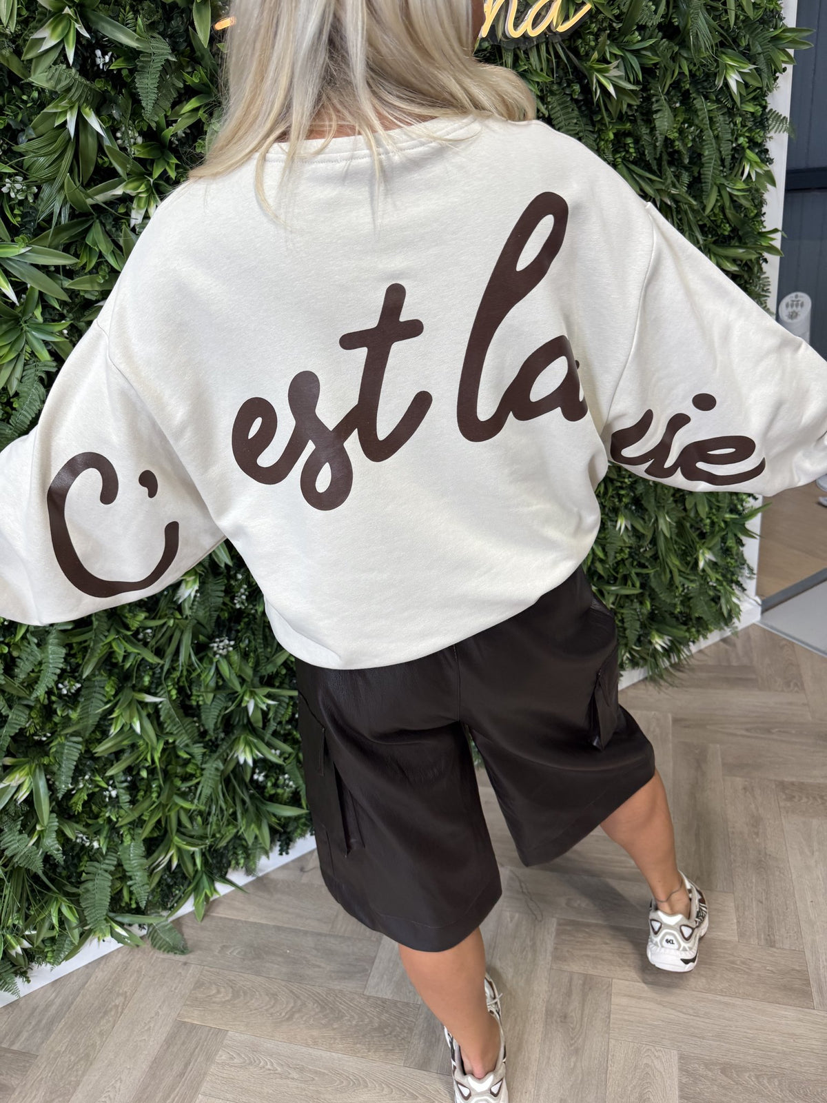 Sweater cest la vie beige