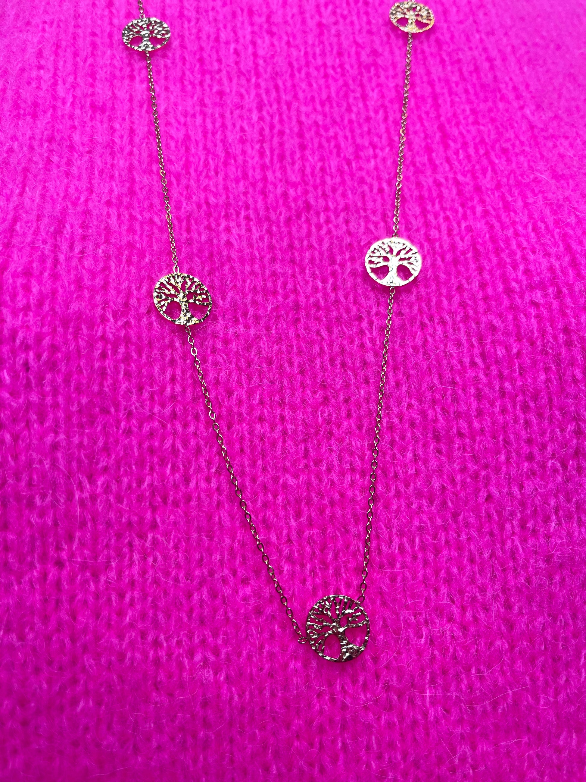Ketting levensboom klein goud