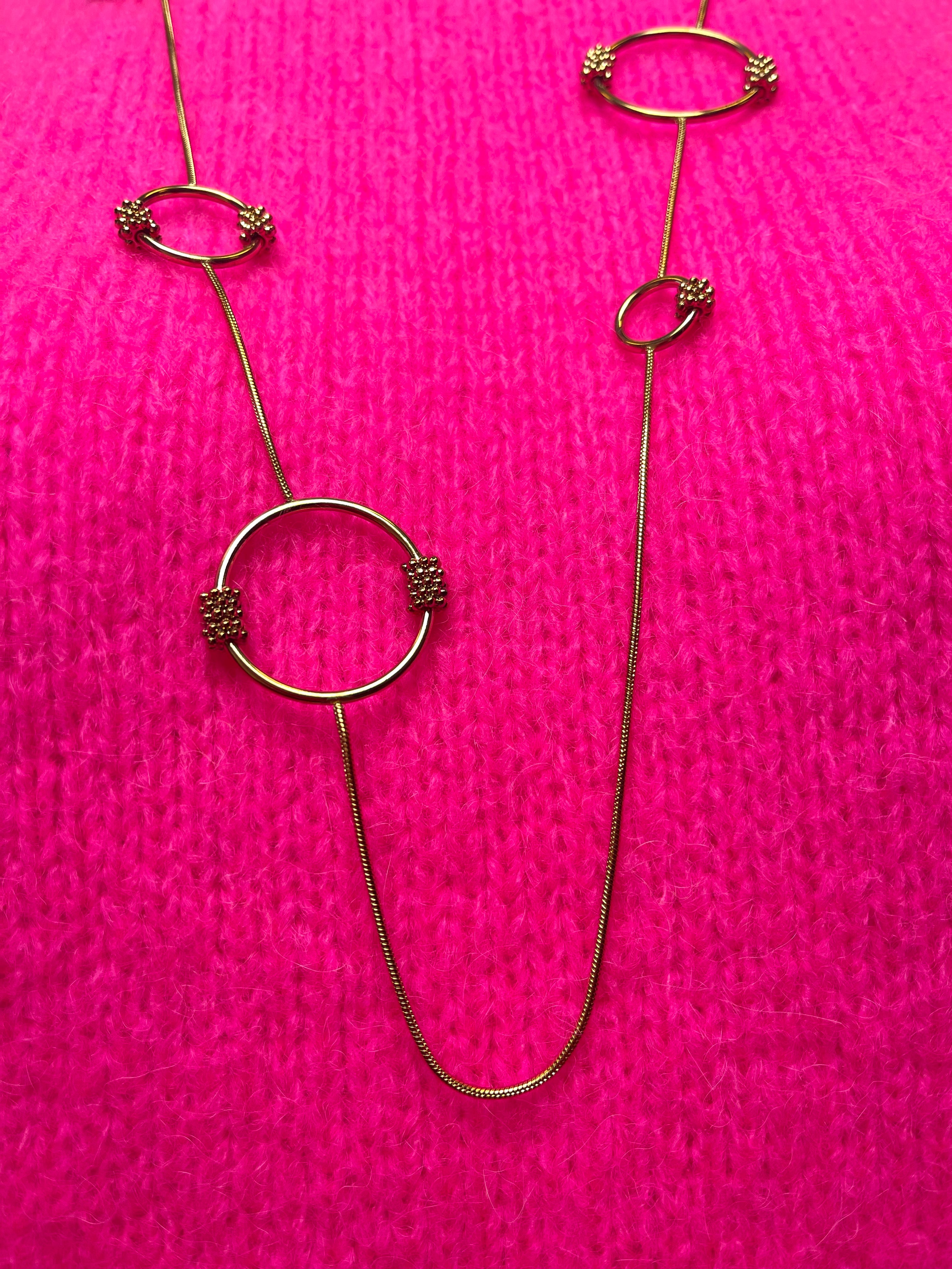 Ketting cirkels goud