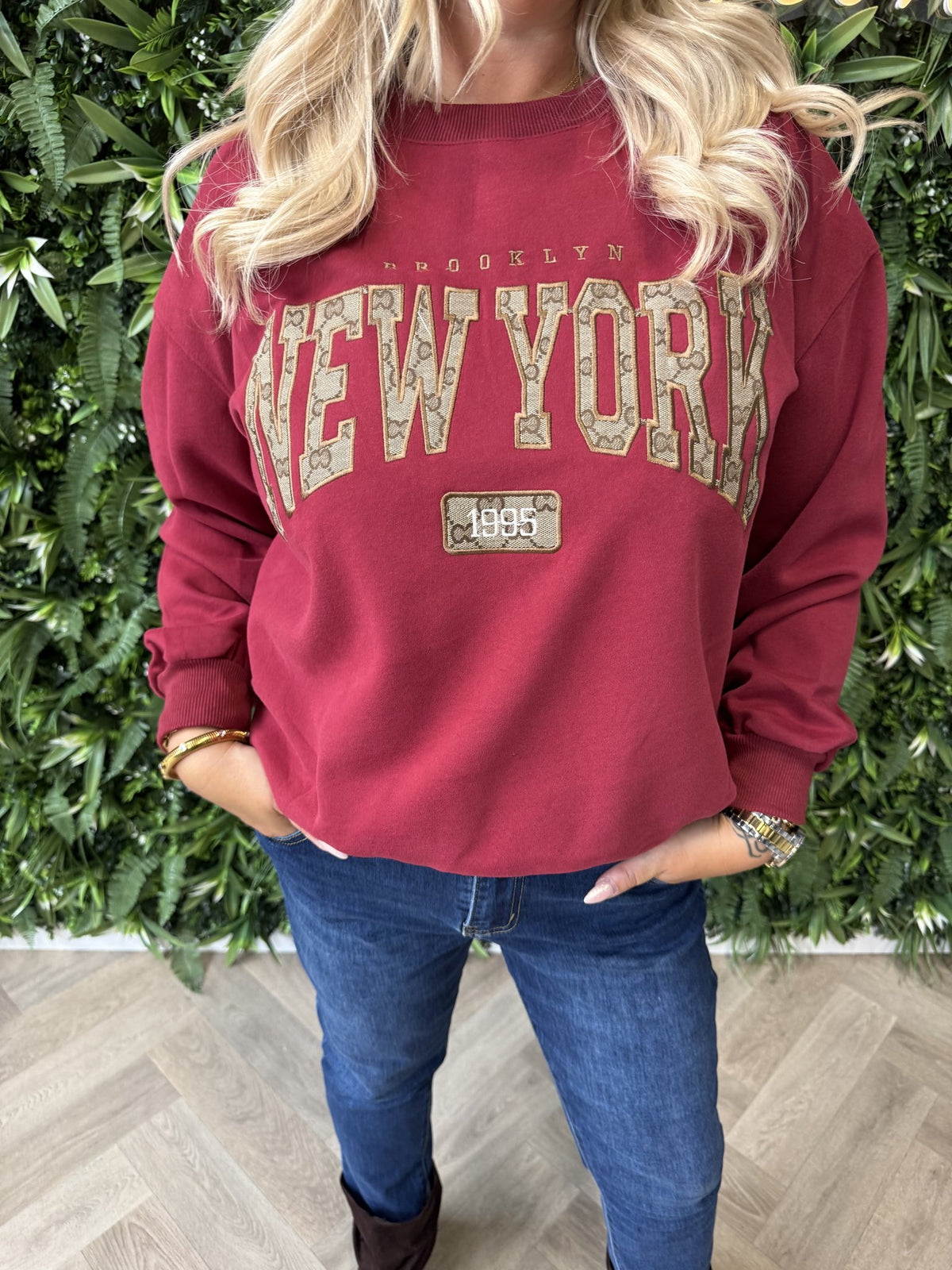 Trui new york rood