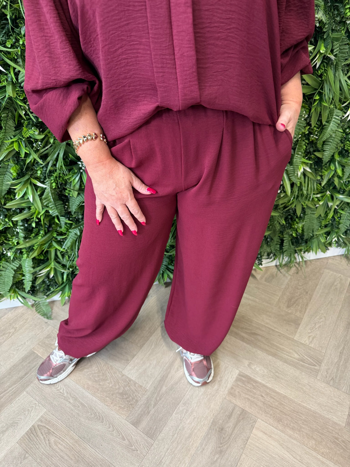Ballon broek uni bordeaux