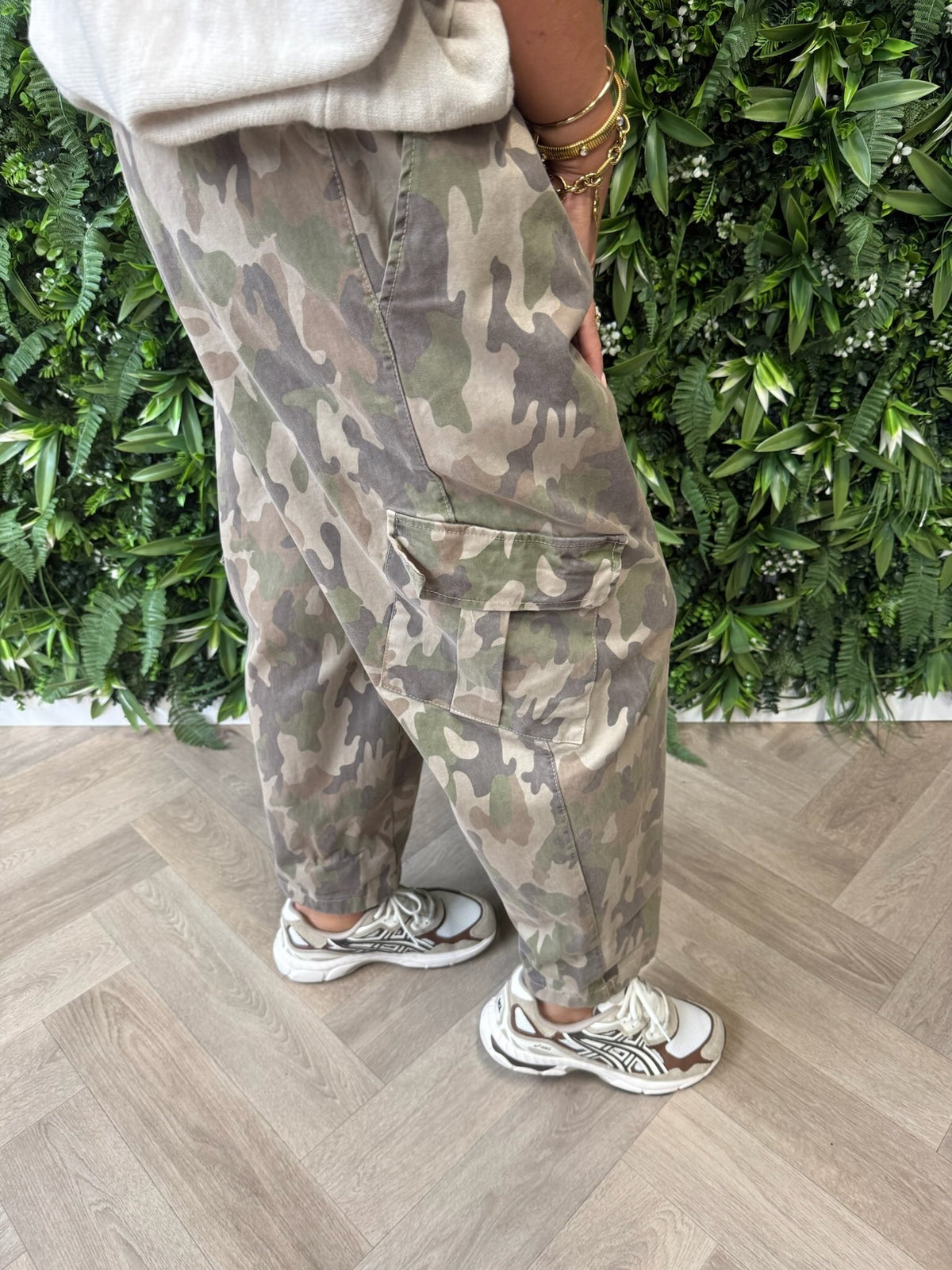 Army cargo broek beige