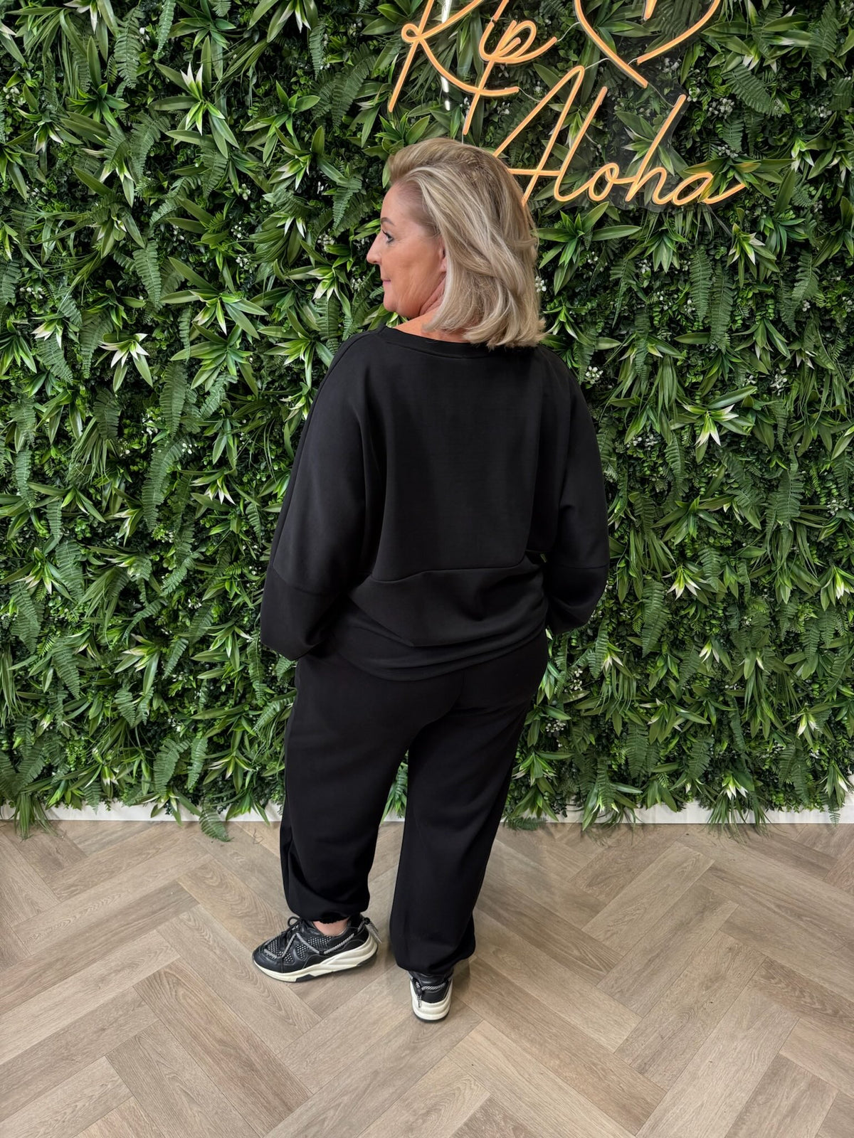 Tweedelig joggingspak comfy zwart