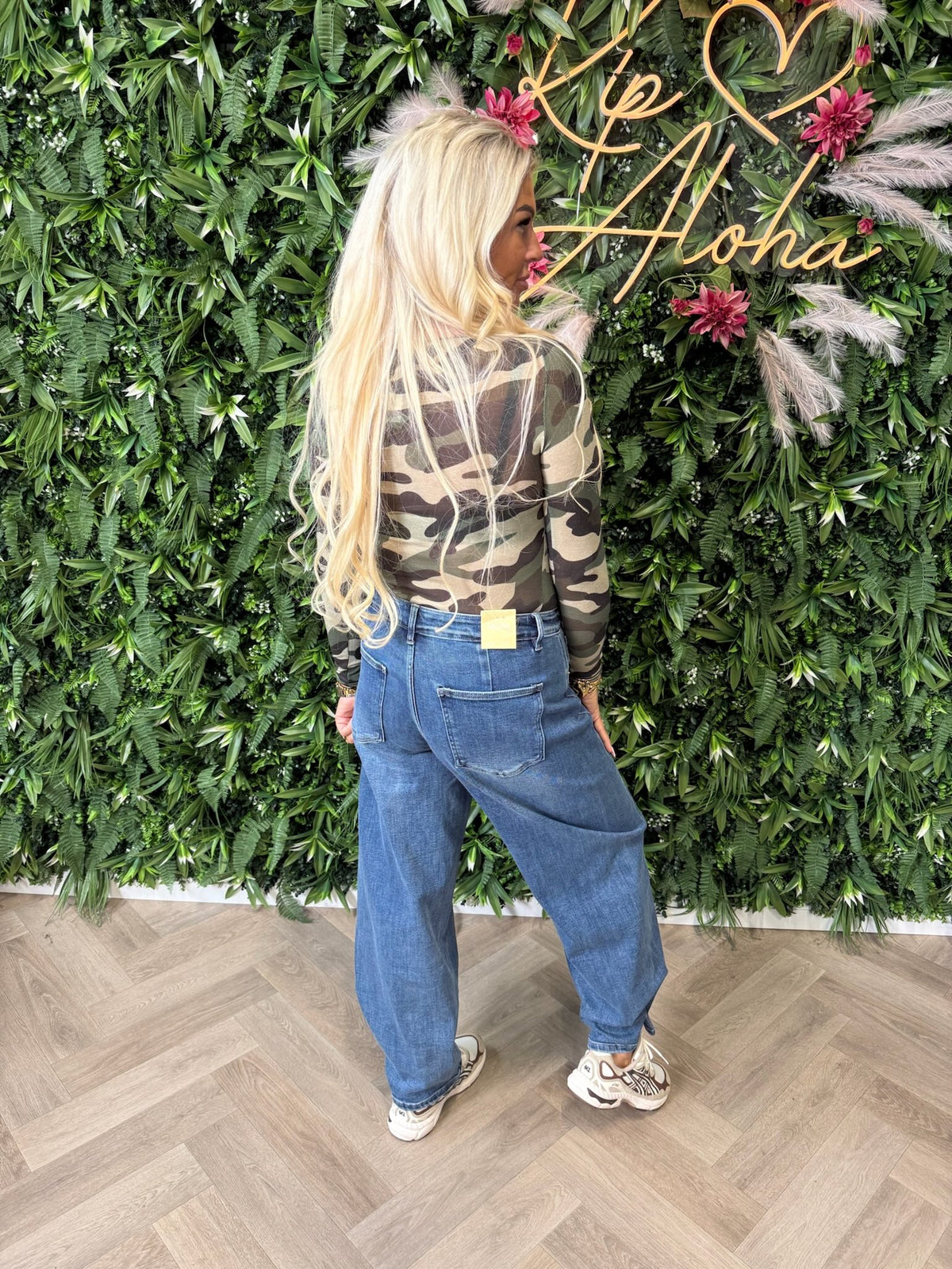 Mesh top army legergroen