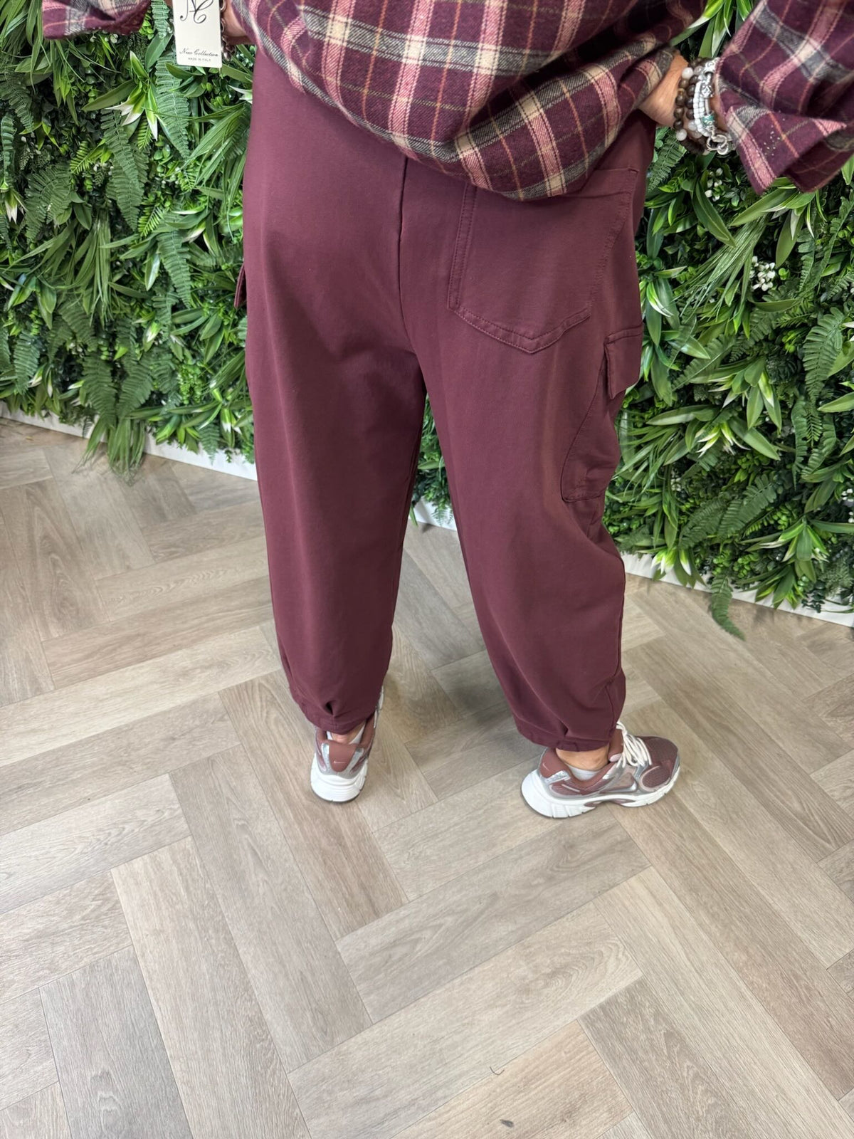 Cargo broek bordeaux