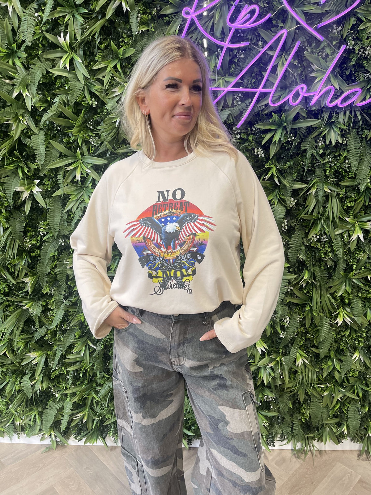 Sweater adelaar beige