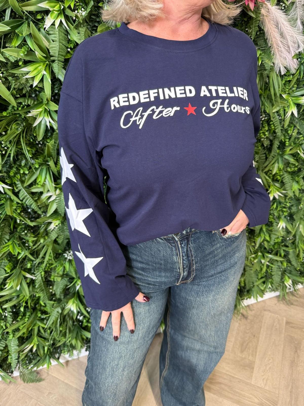 Shirt Redefined Atelier marineblauw