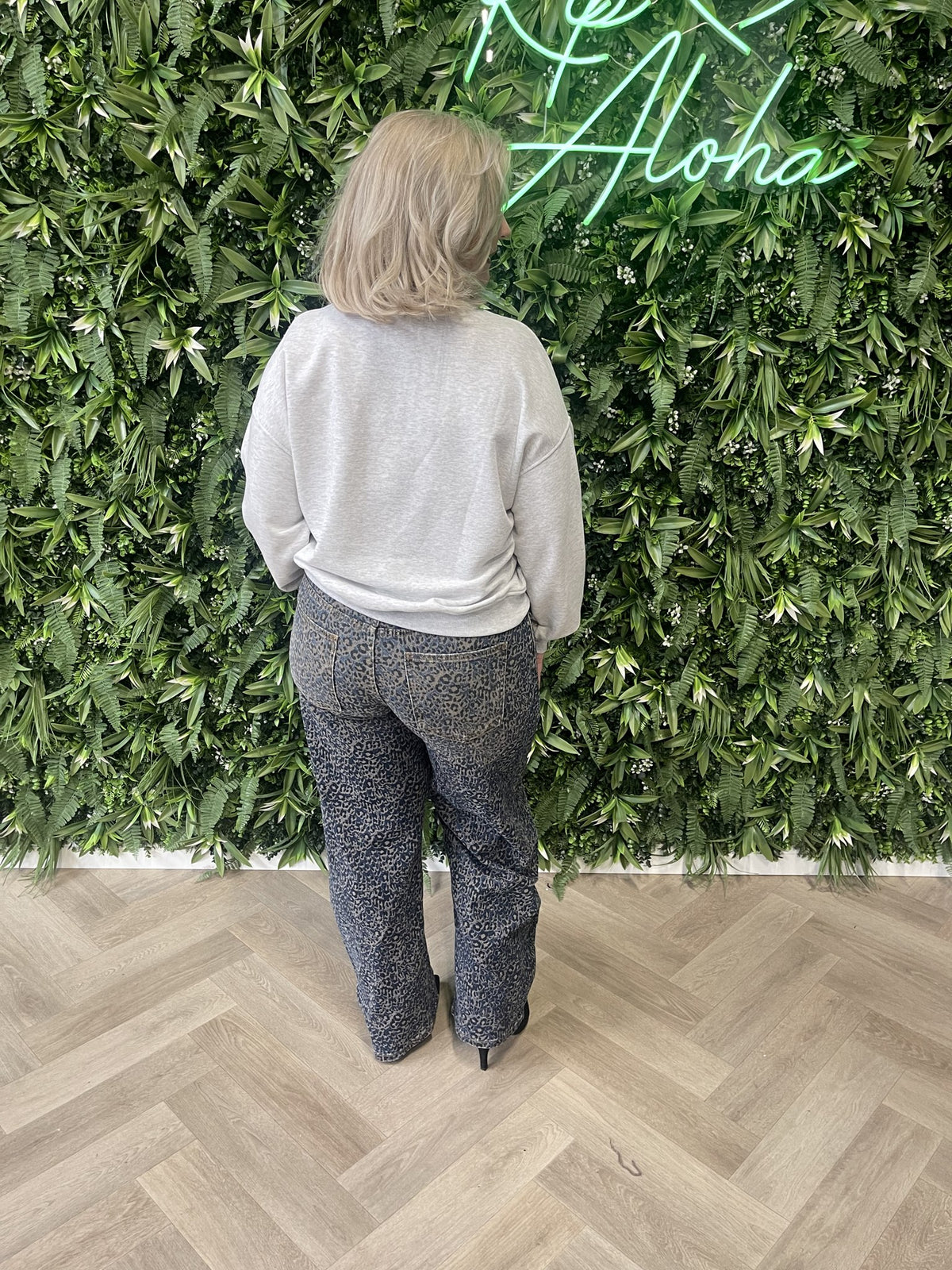 Sweater New York lichtgrijs