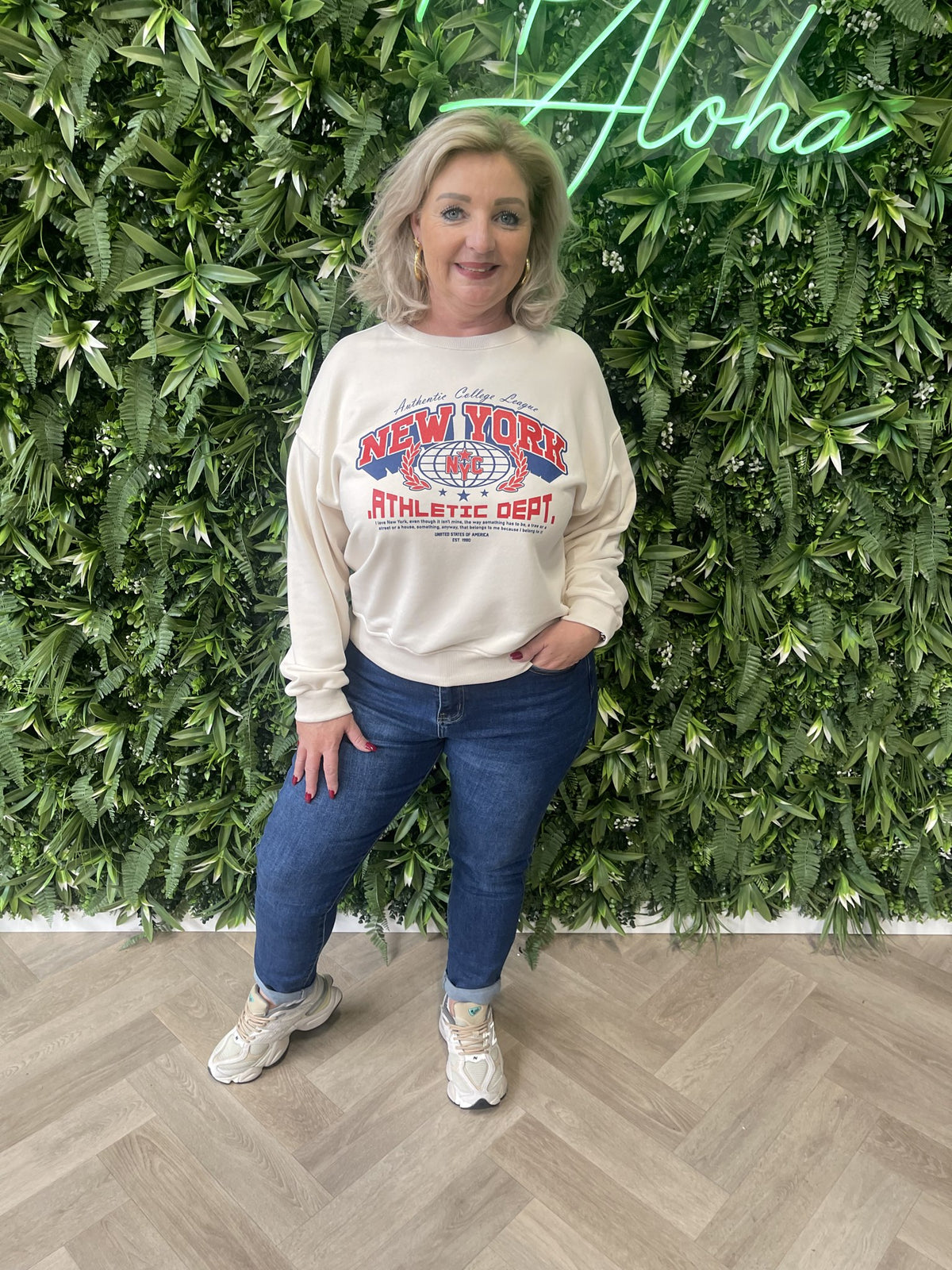 Sweater New York beige
