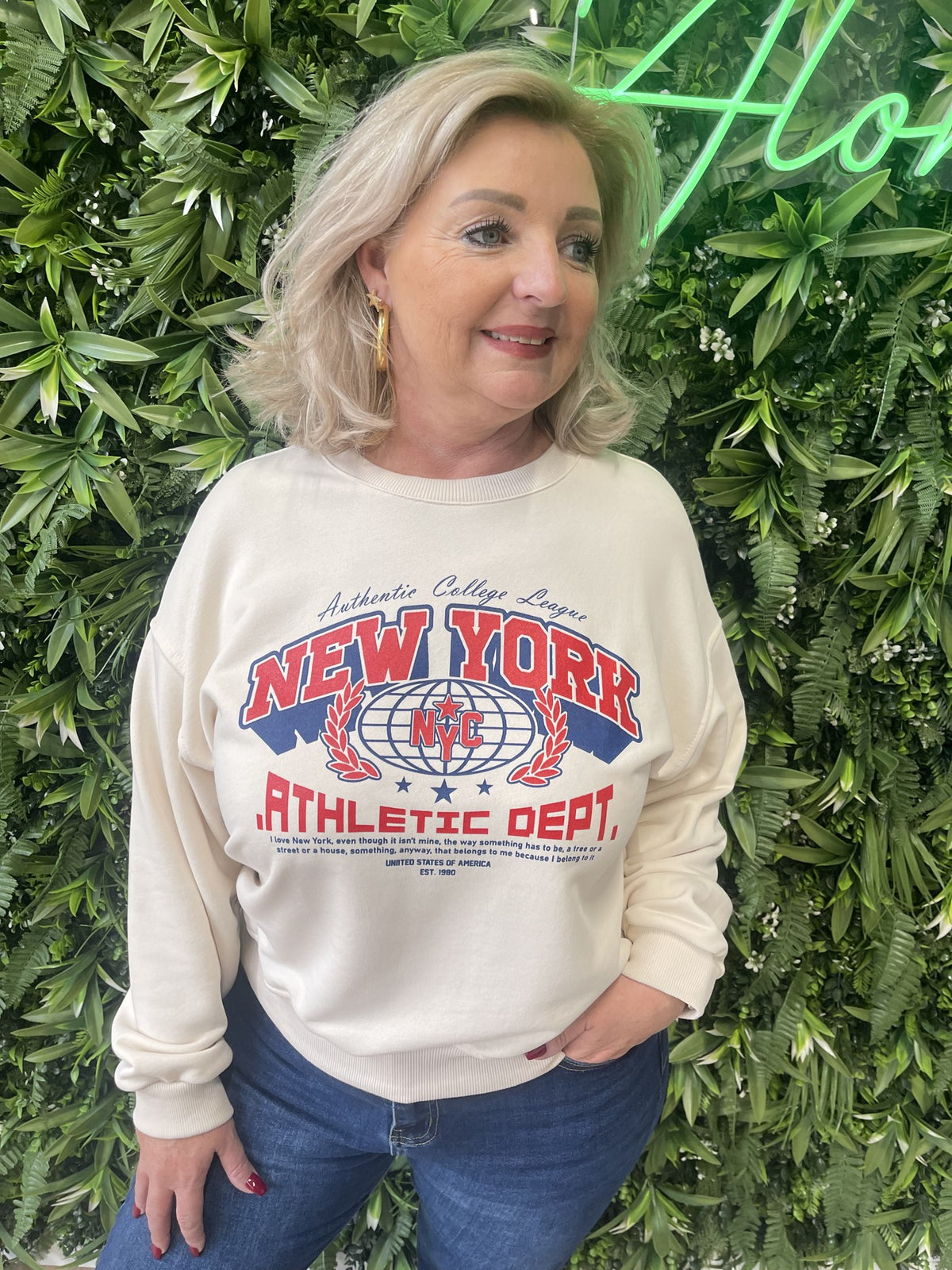 Sweater New York beige