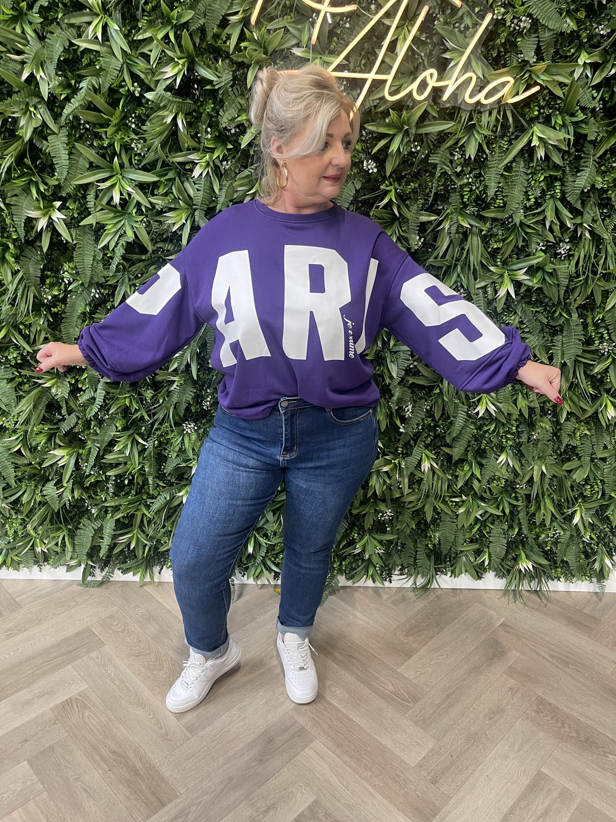 Sweater paris paars