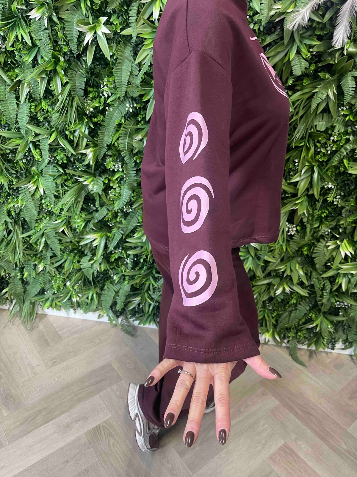 Long sleeve malibu aubergine