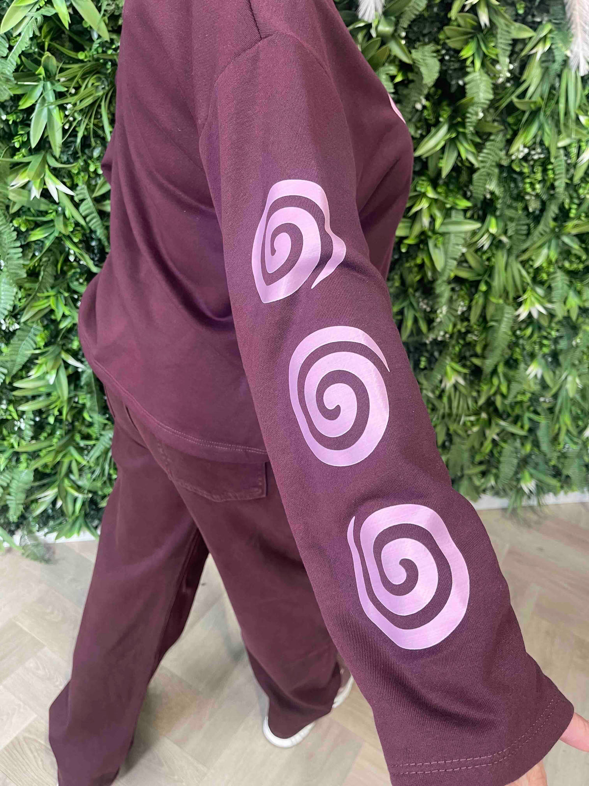 Long sleeve malibu aubergine