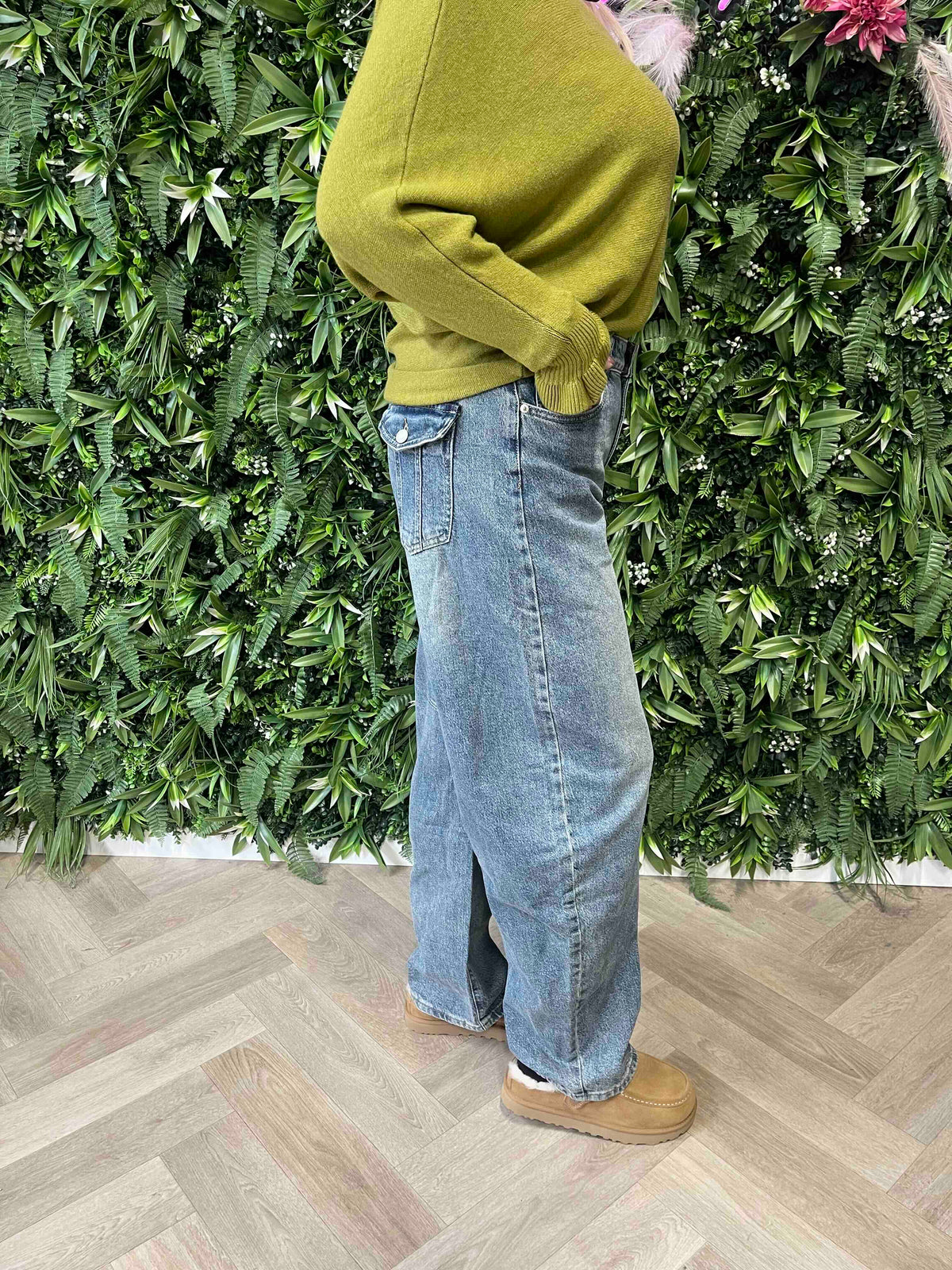 Laulia balloon fit jeansblauw