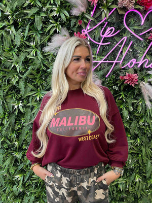 Sweater malibu bordeaux
