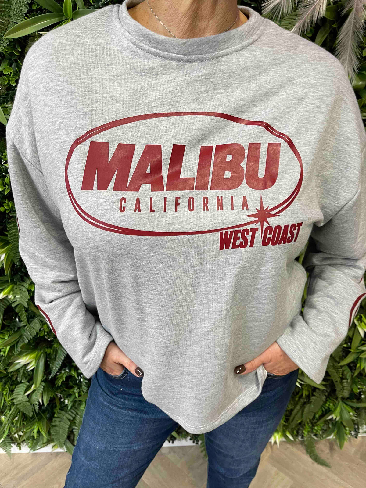 Long sleeve malibu lichtgrijs