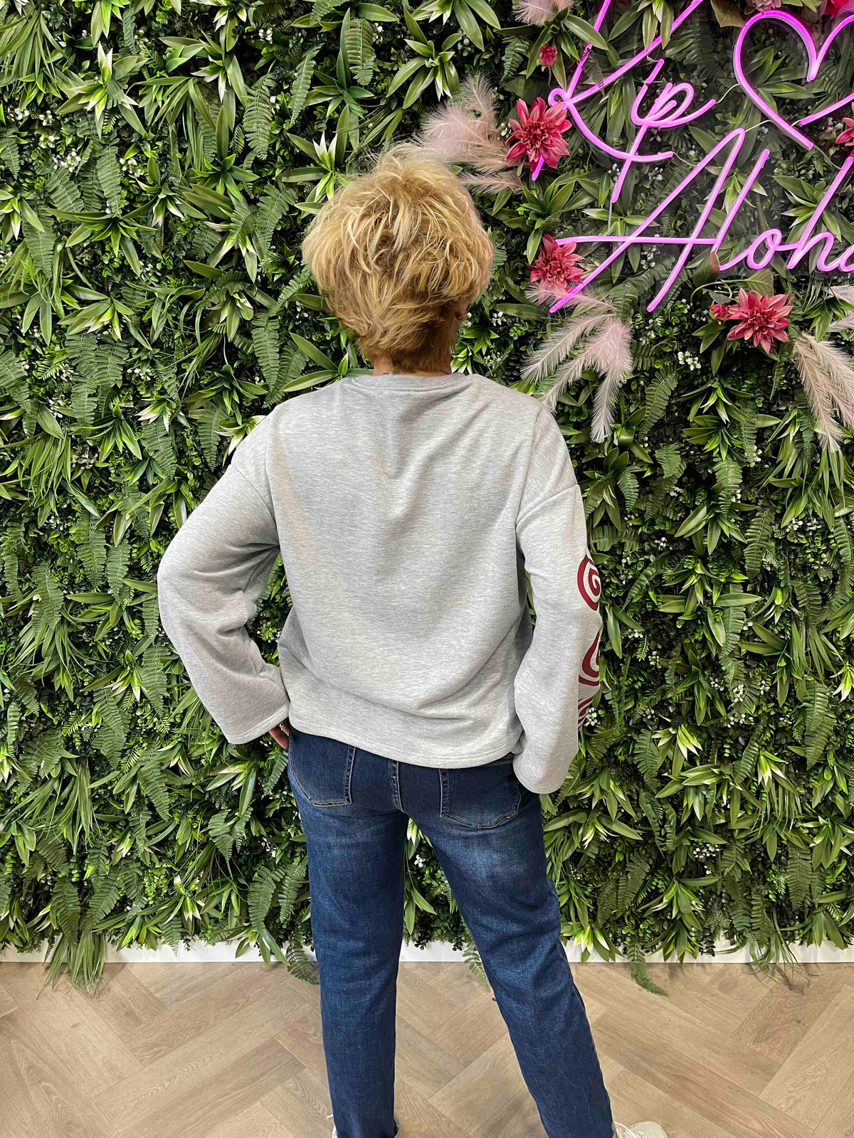 Long sleeve malibu lichtgrijs