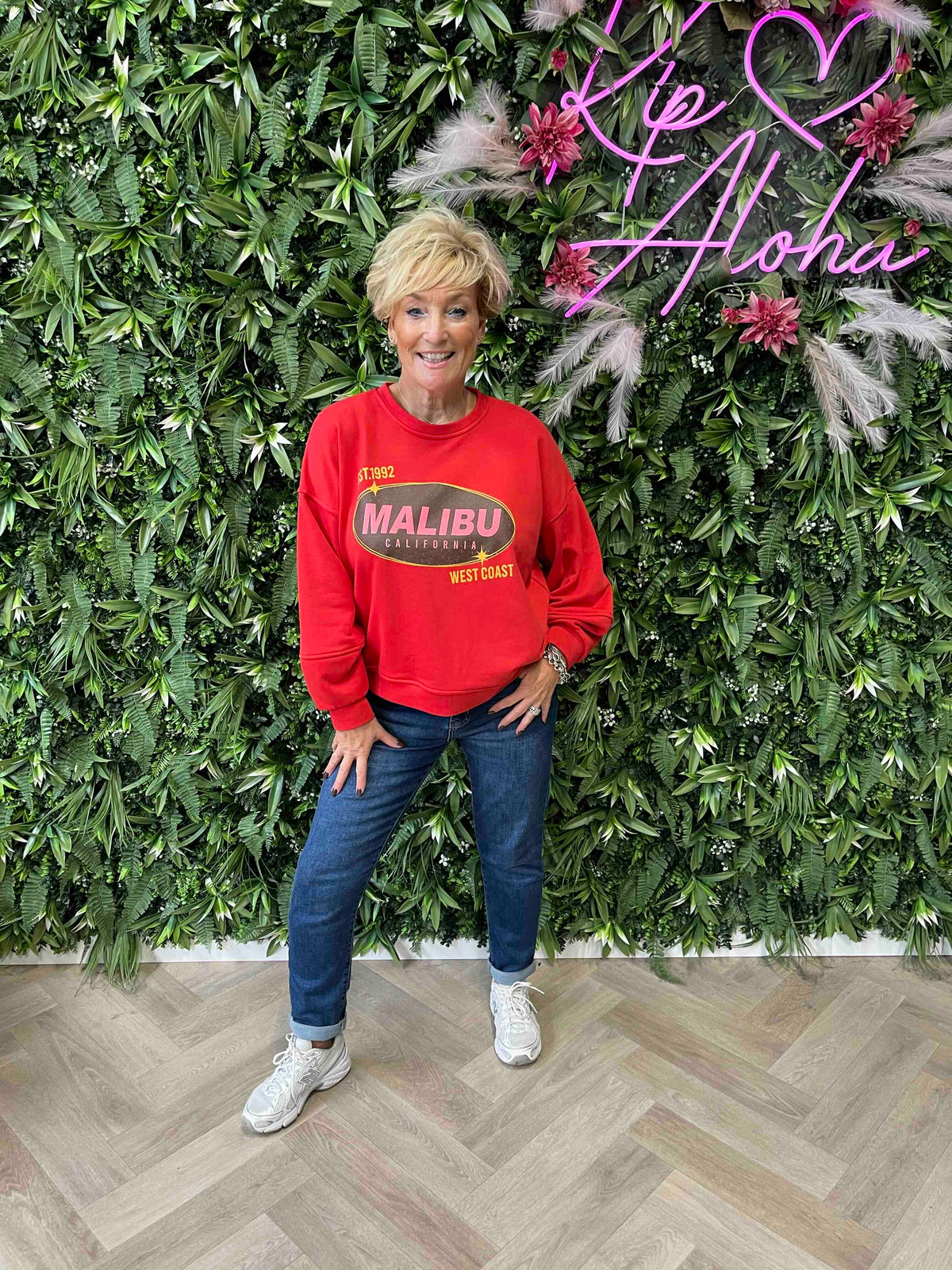 Sweater malibu rood