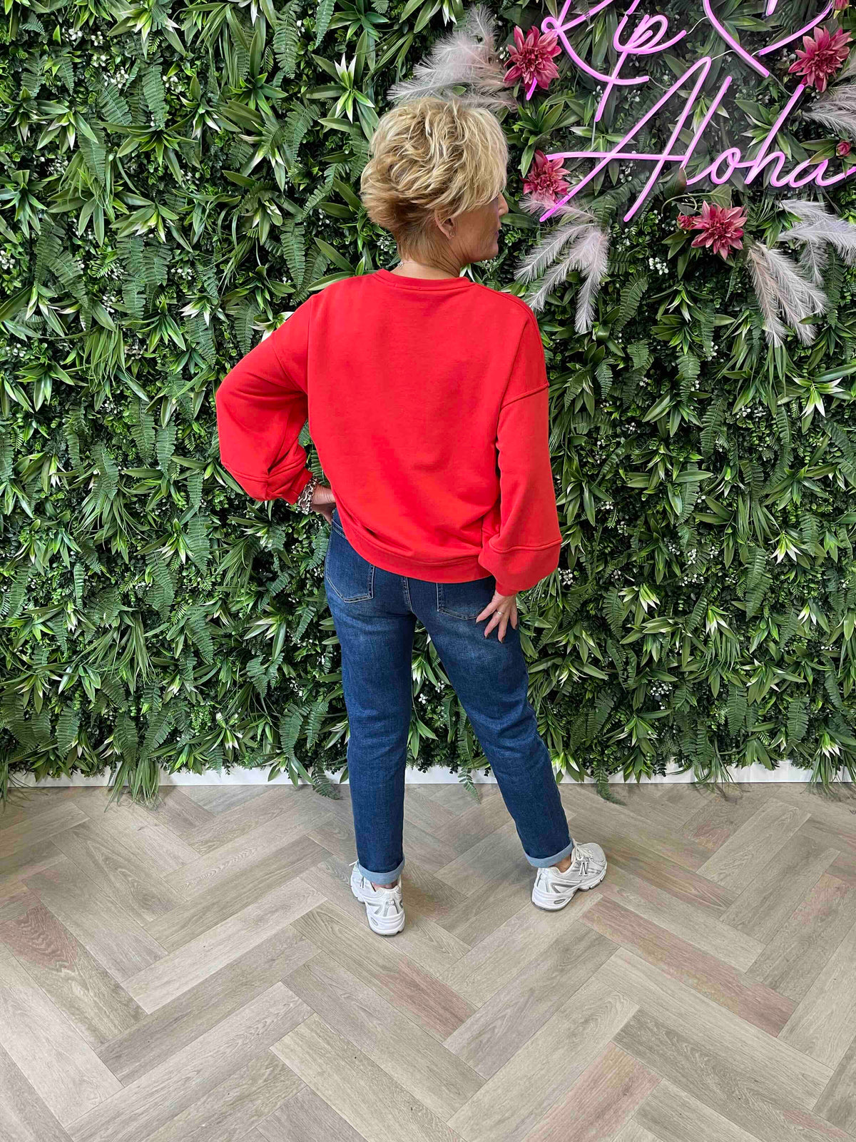 Sweater malibu rood