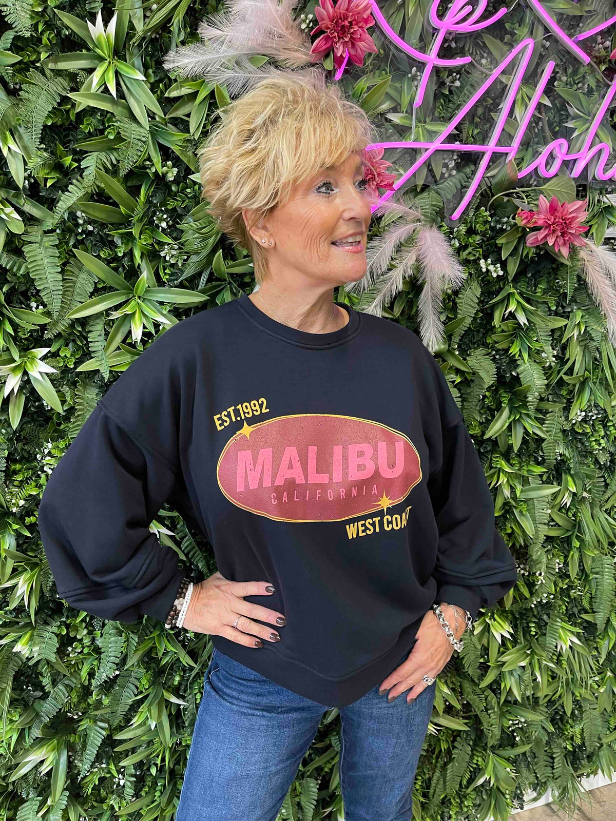 Sweater malibu marineblauw