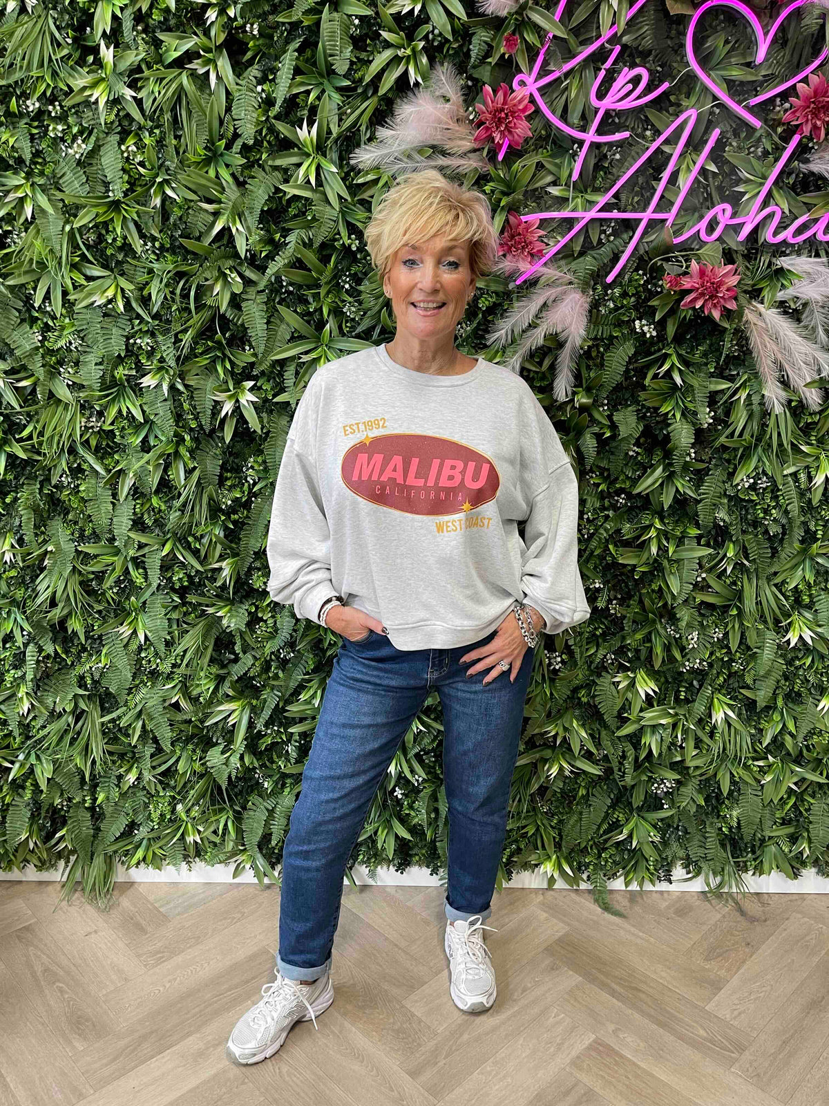 Sweater malibu grijs