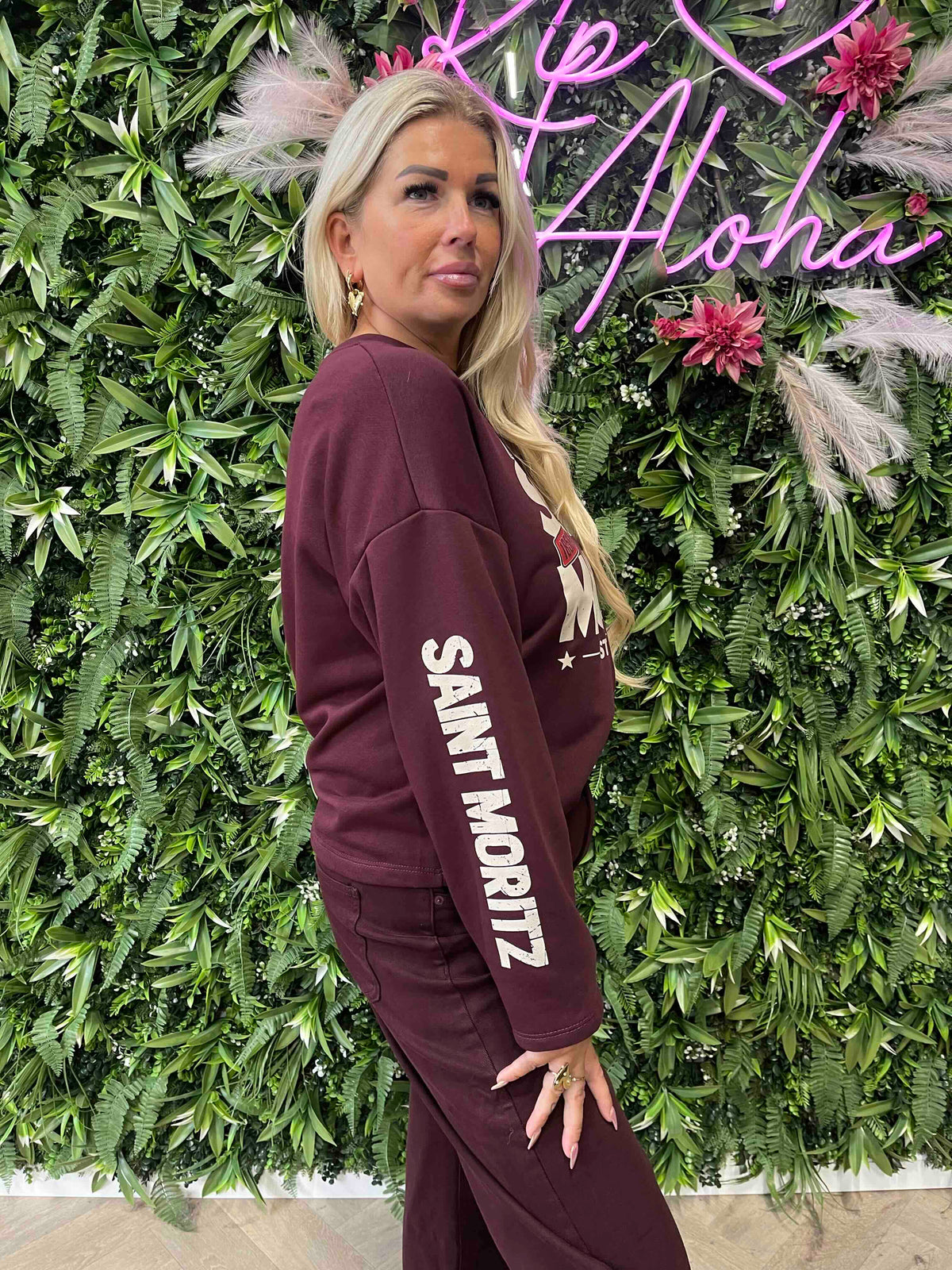 Longsleeve saint mortiz aubergine