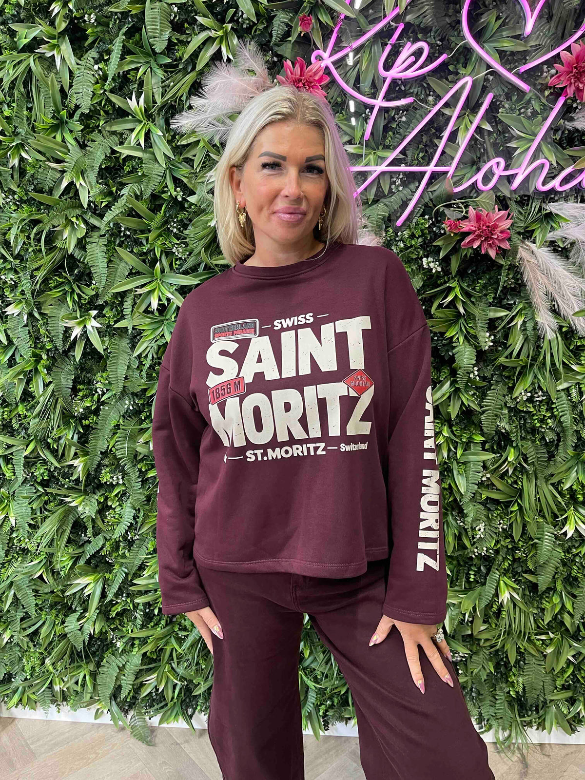 Longsleeve saint mortiz aubergine
