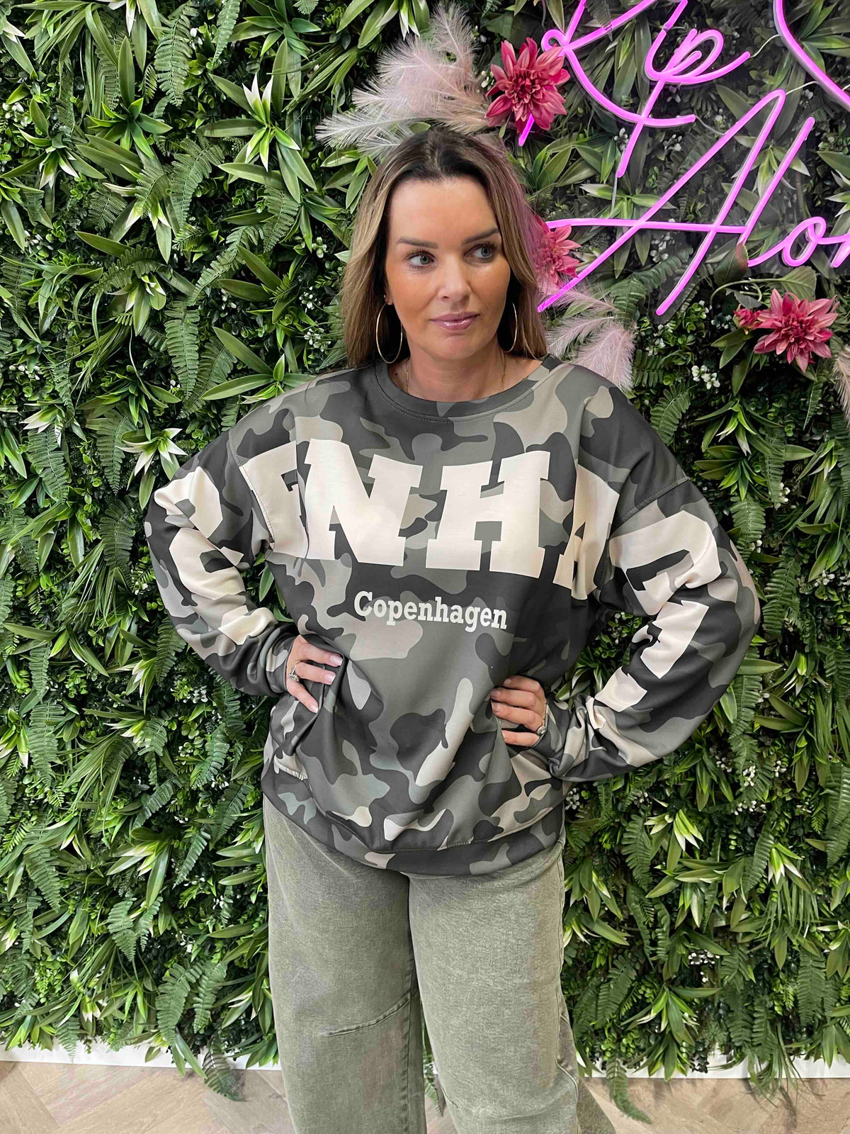 Trui copenhagen army creme