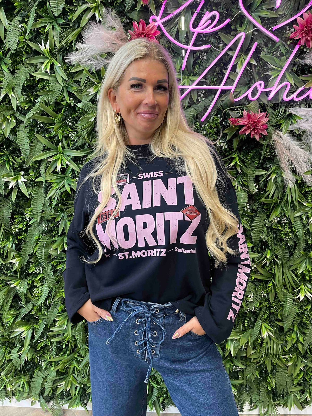 Longsleeve saint mortiz marineblauw
