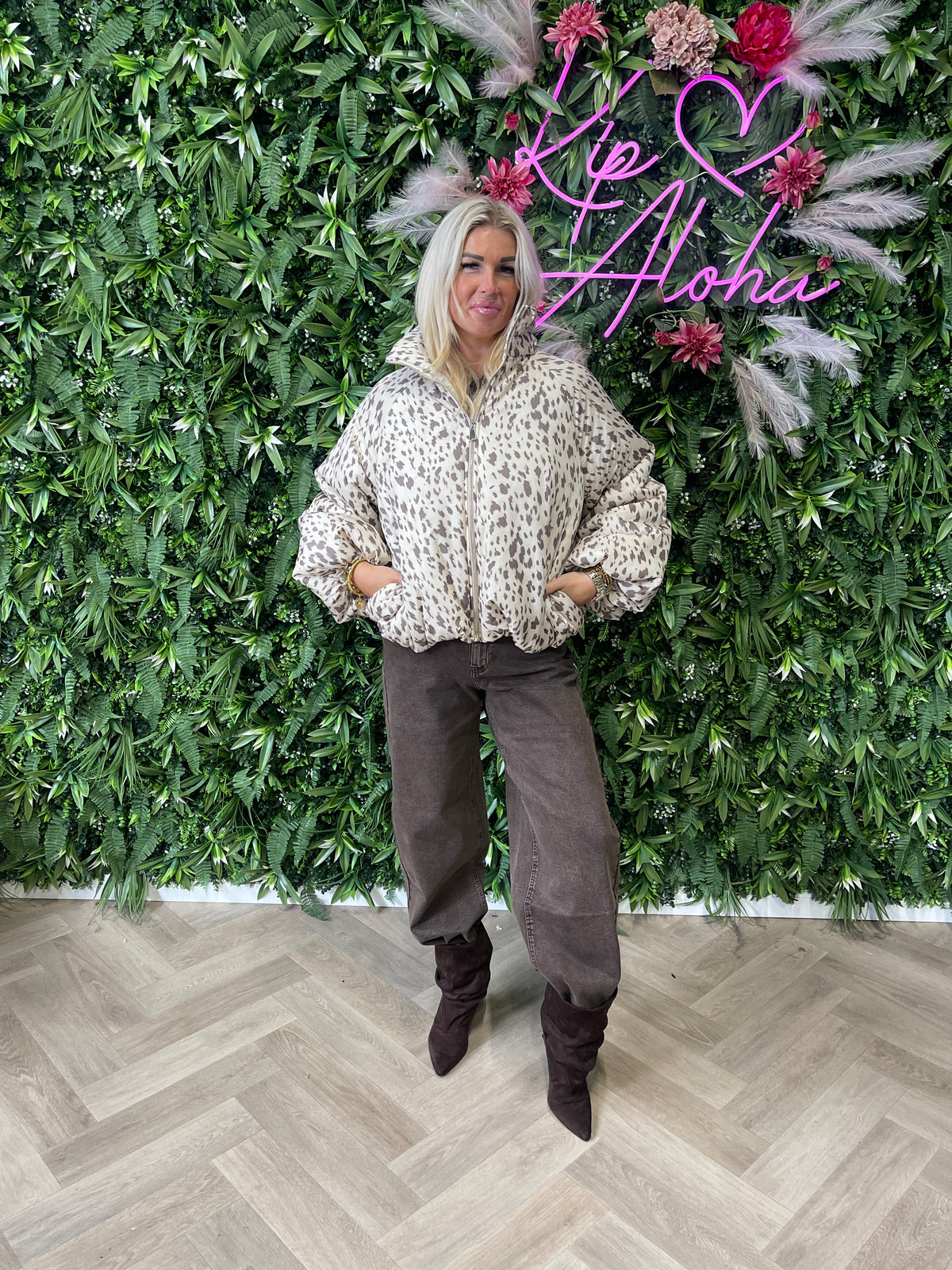 Puffer bambi beige