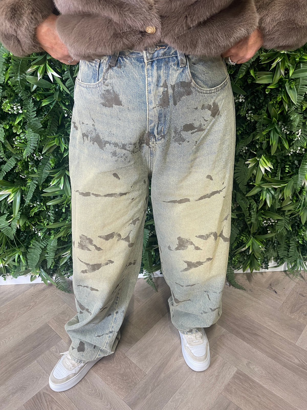 SeeSee Barrel jeans light stonewash