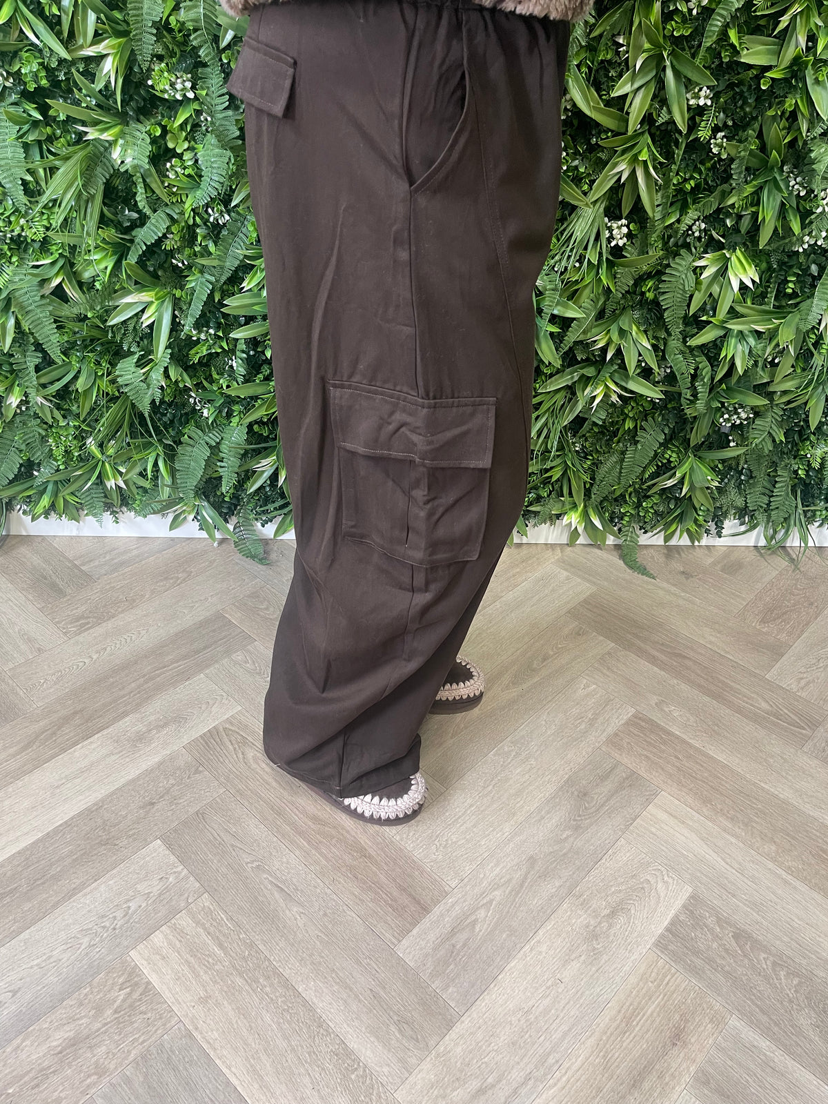 Cargo broek chocoladebruin