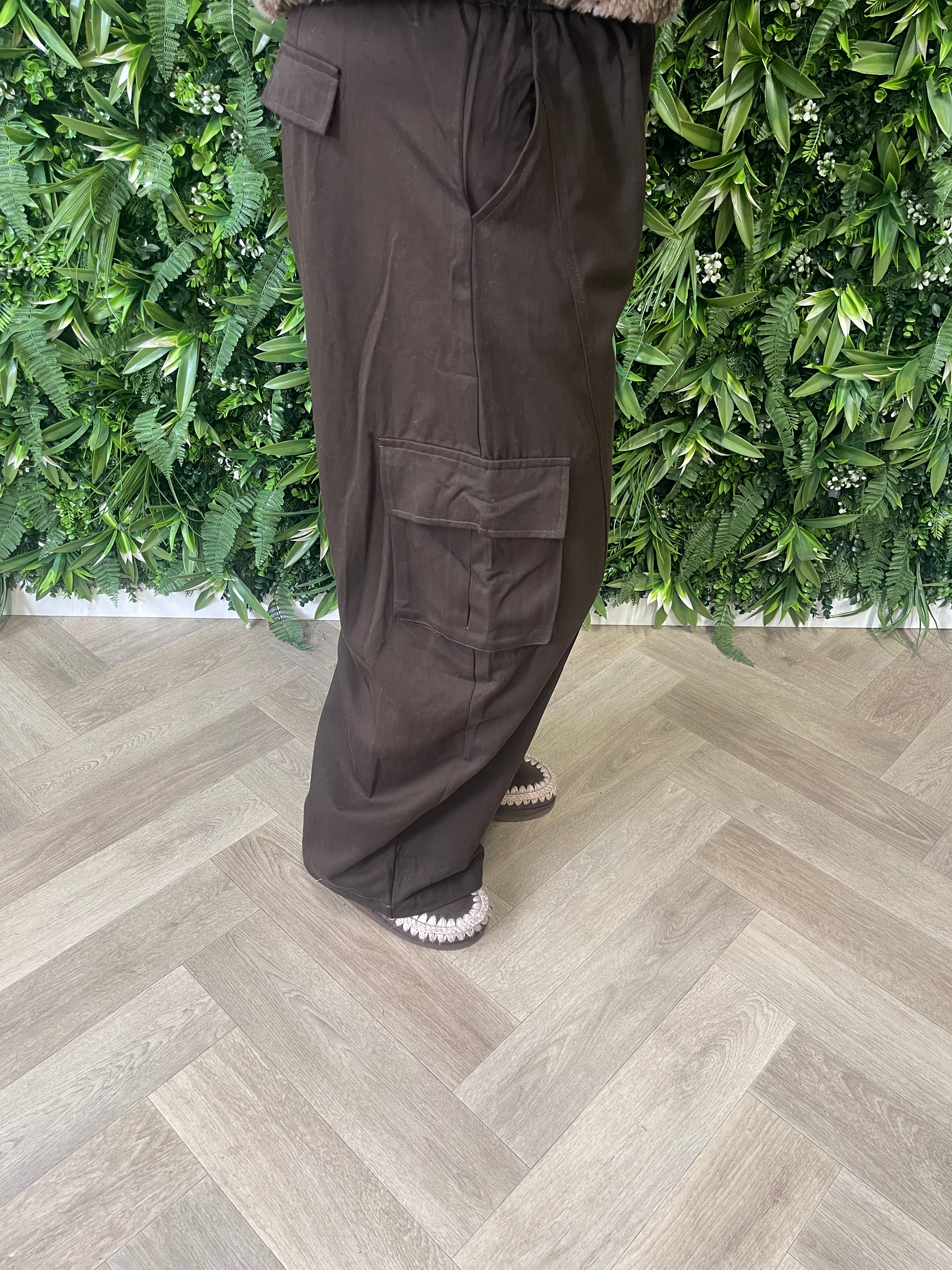 Cargo broek chocoladebruin