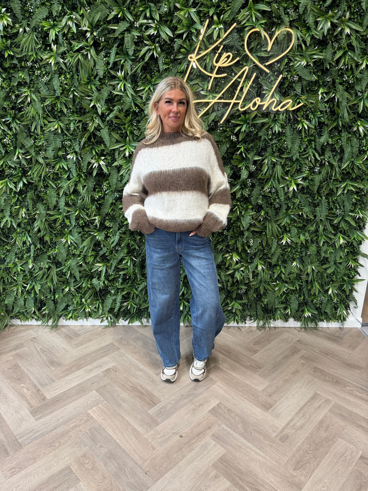 Laulia balloon jeans middenblauw