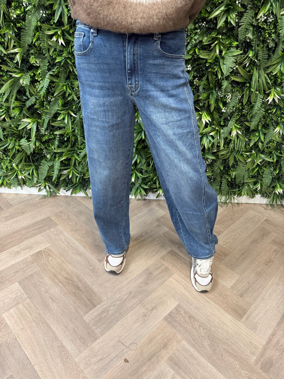 Laulia balloon jeans middenblauw