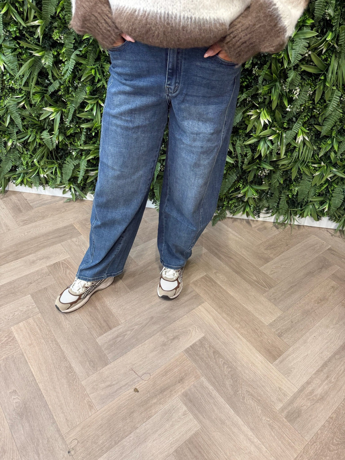 Laulia balloon jeans middenblauw