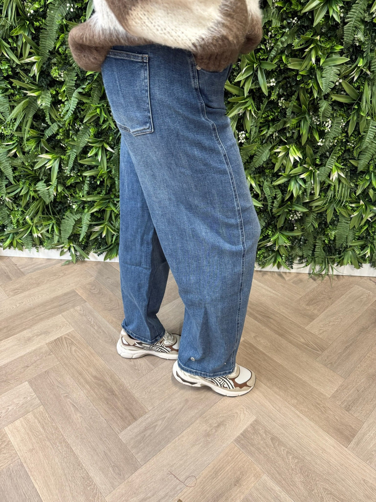Laulia balloon jeans middenblauw