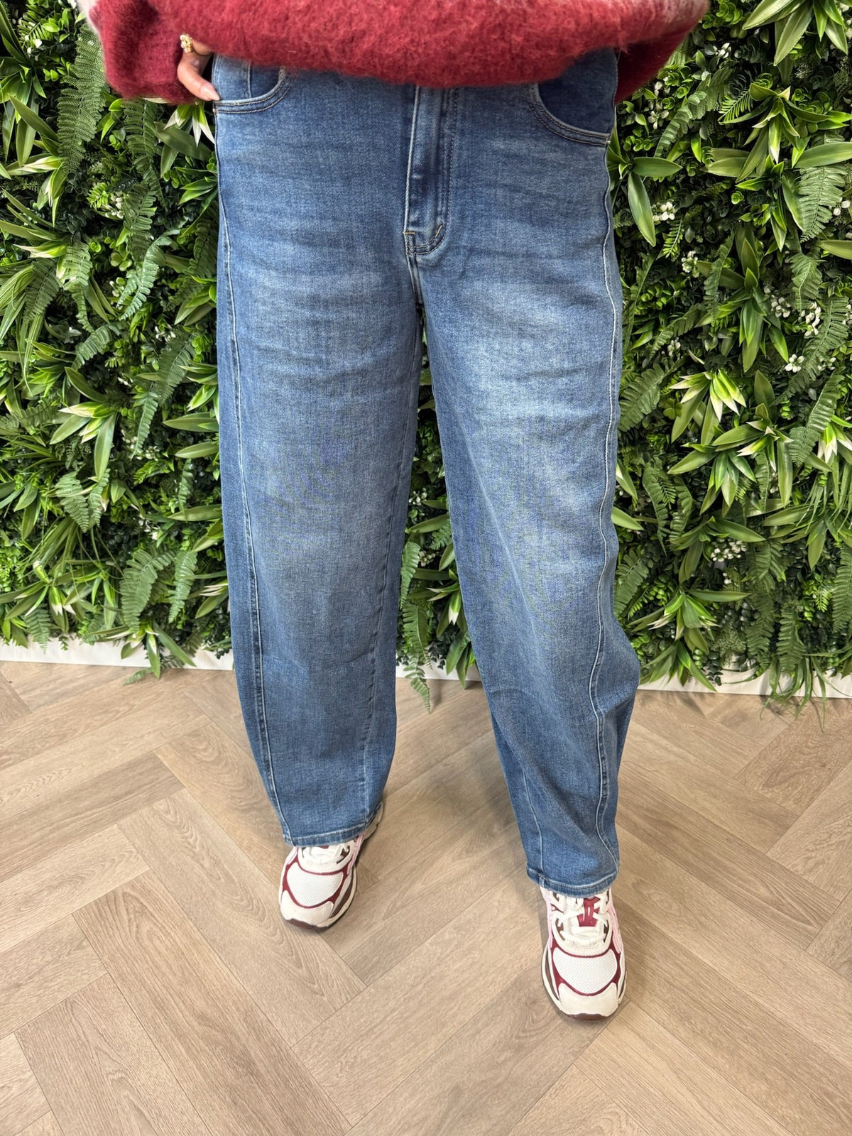Laulia balloon jeans middenblauw
