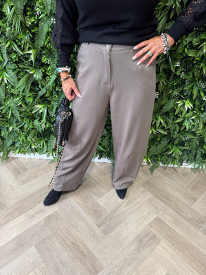 Barrel pantalon broek taupe