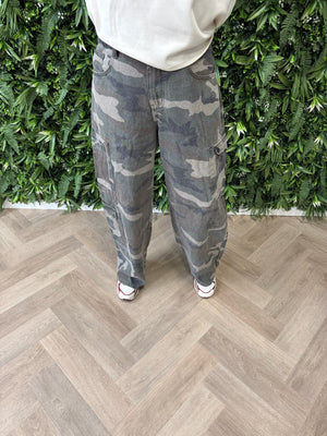 Lajoly army print cargo legergroen