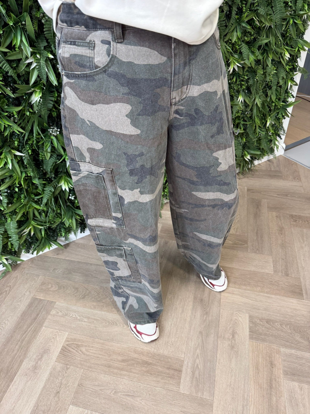 Lajoly army print cargo legergroen