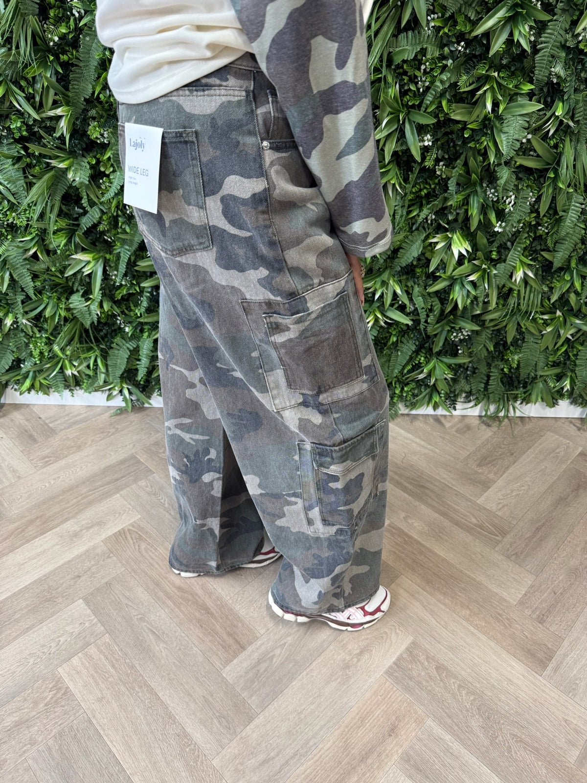 Lajoly army print cargo legergroen