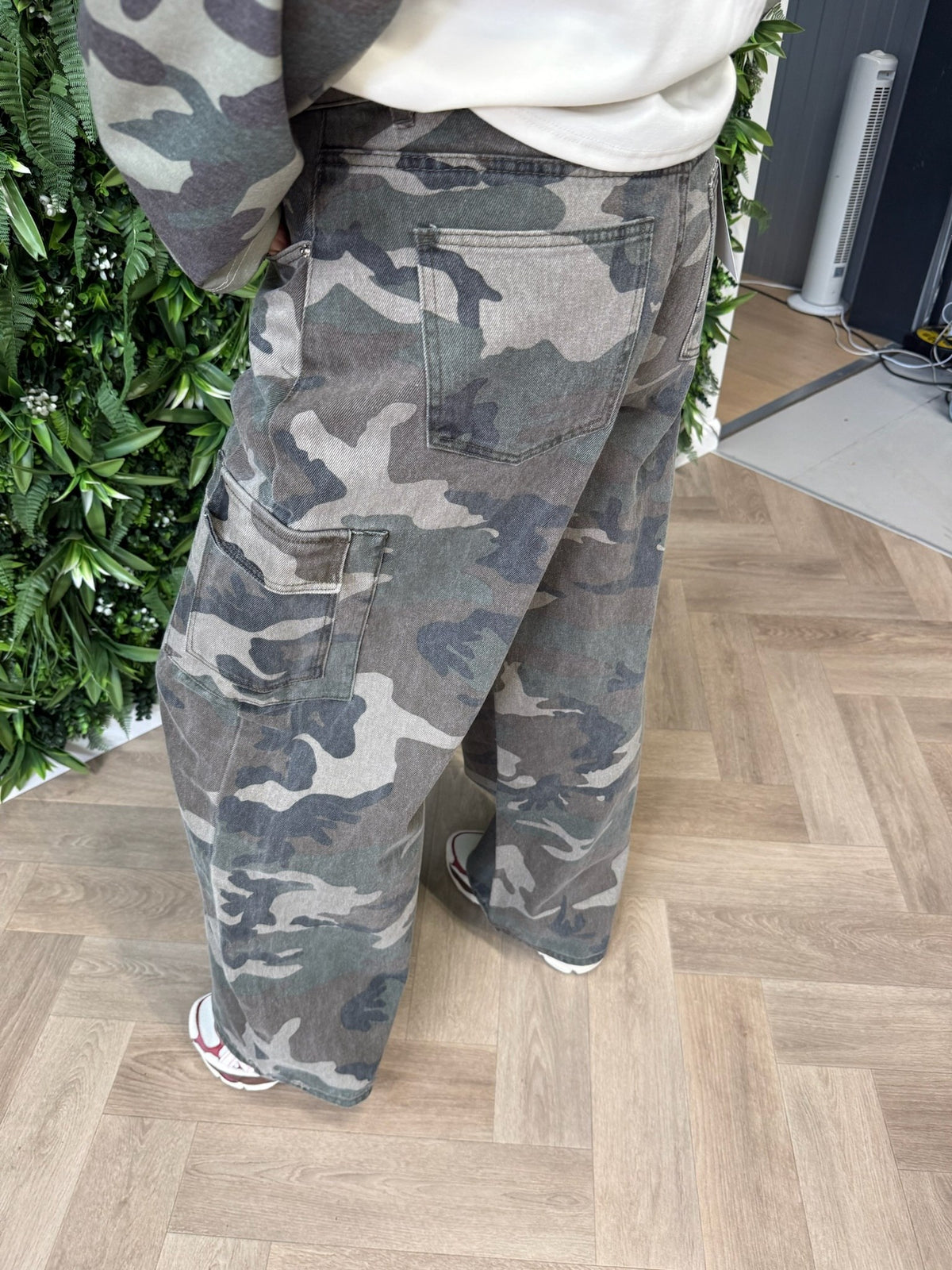 Lajoly army print cargo legergroen