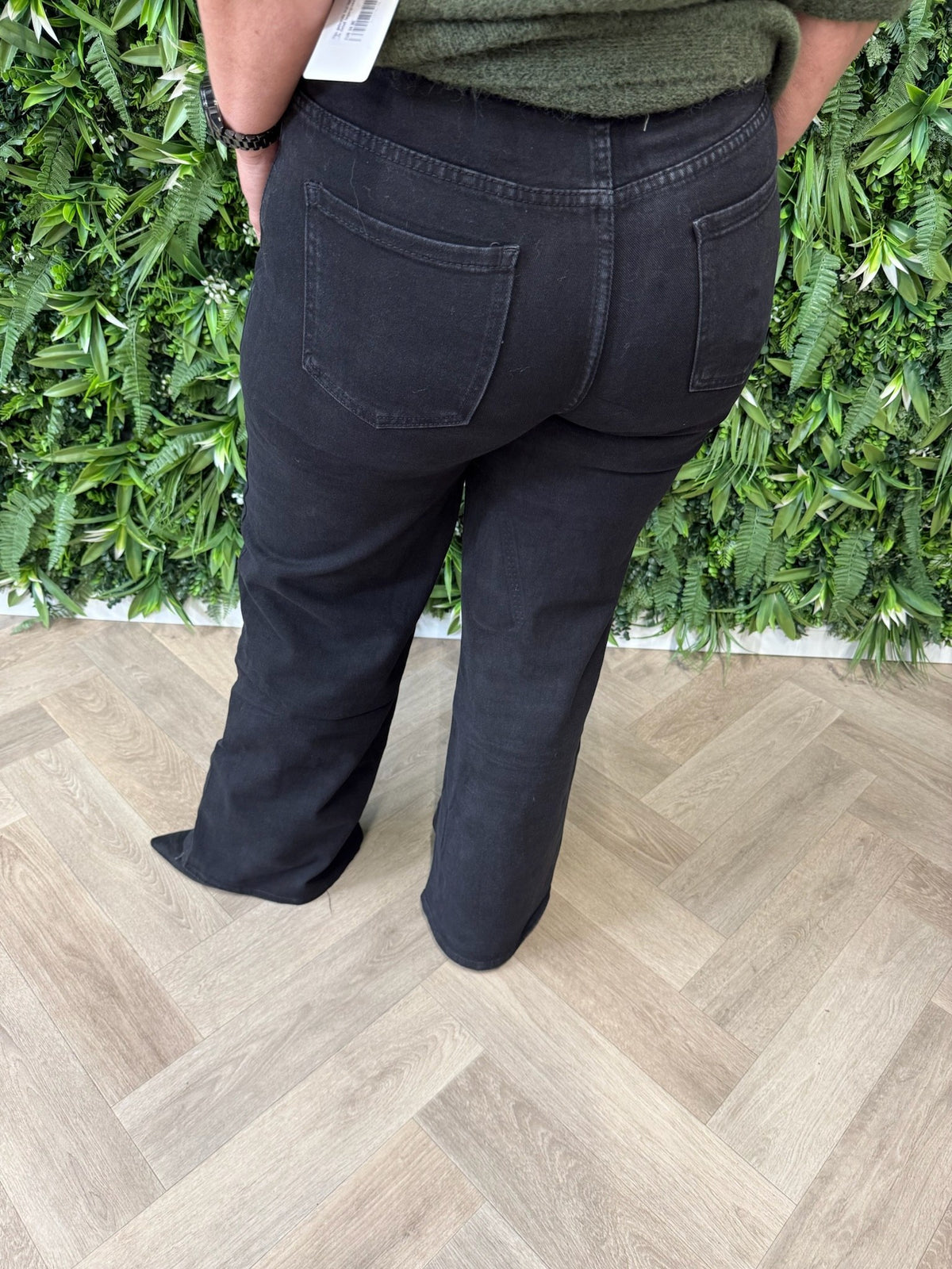 Redberry jeans met glitterkoord zwart
