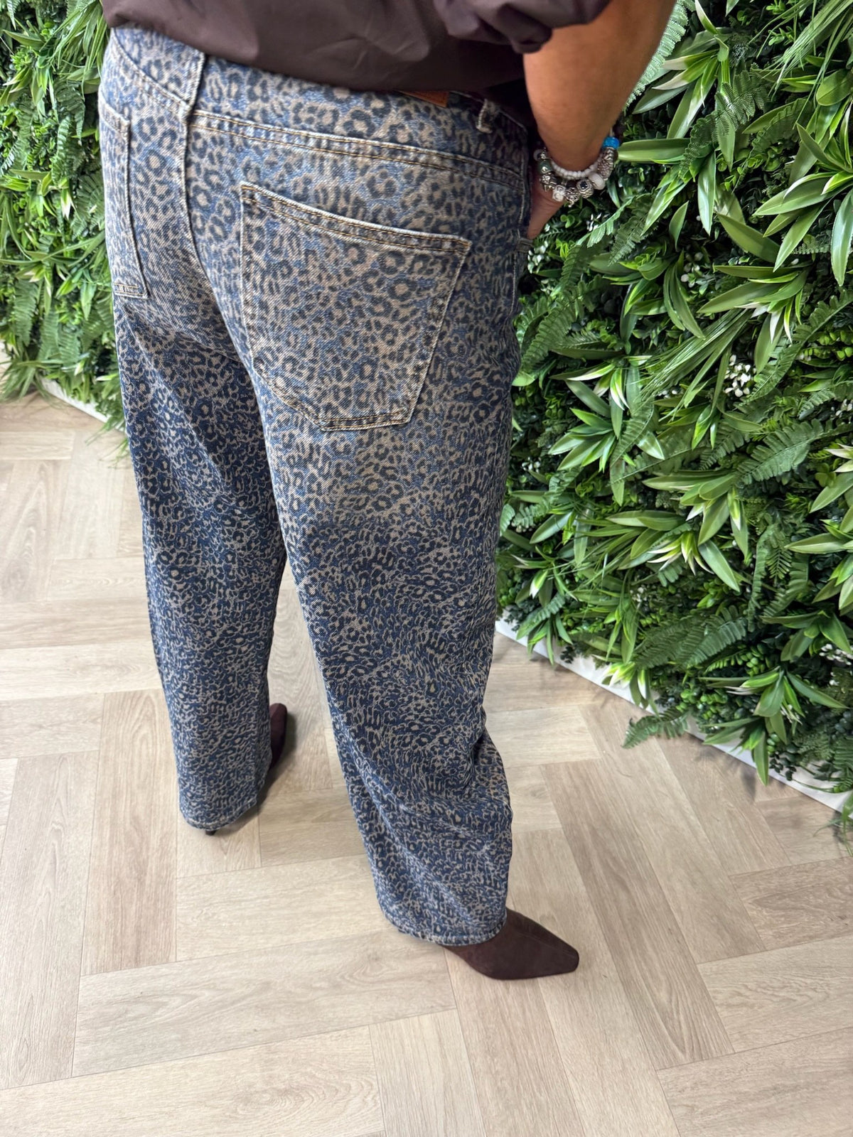 Jewelly panterprint barell blauw