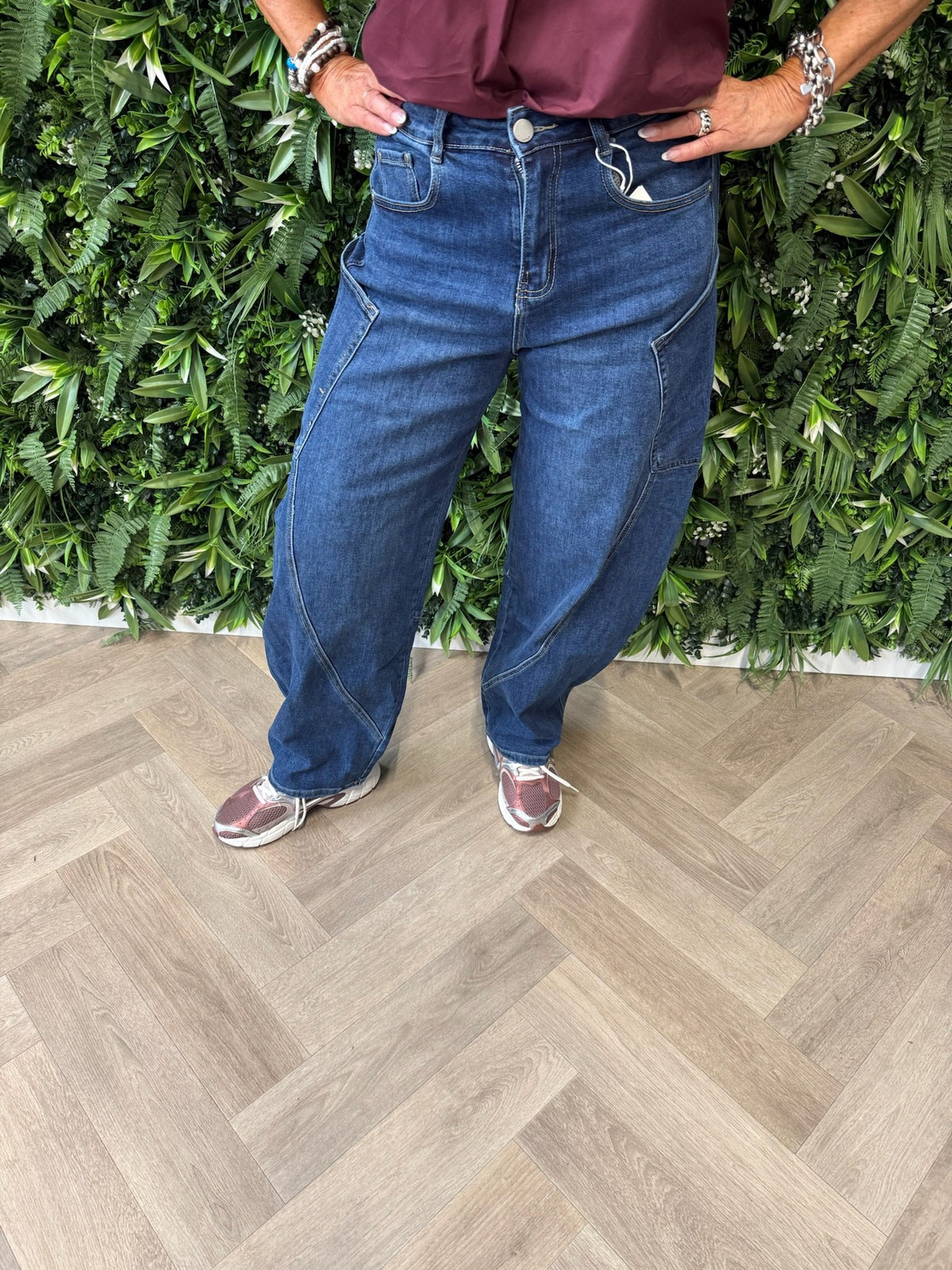 G-smack baggy jeans grote zakken middenblauw