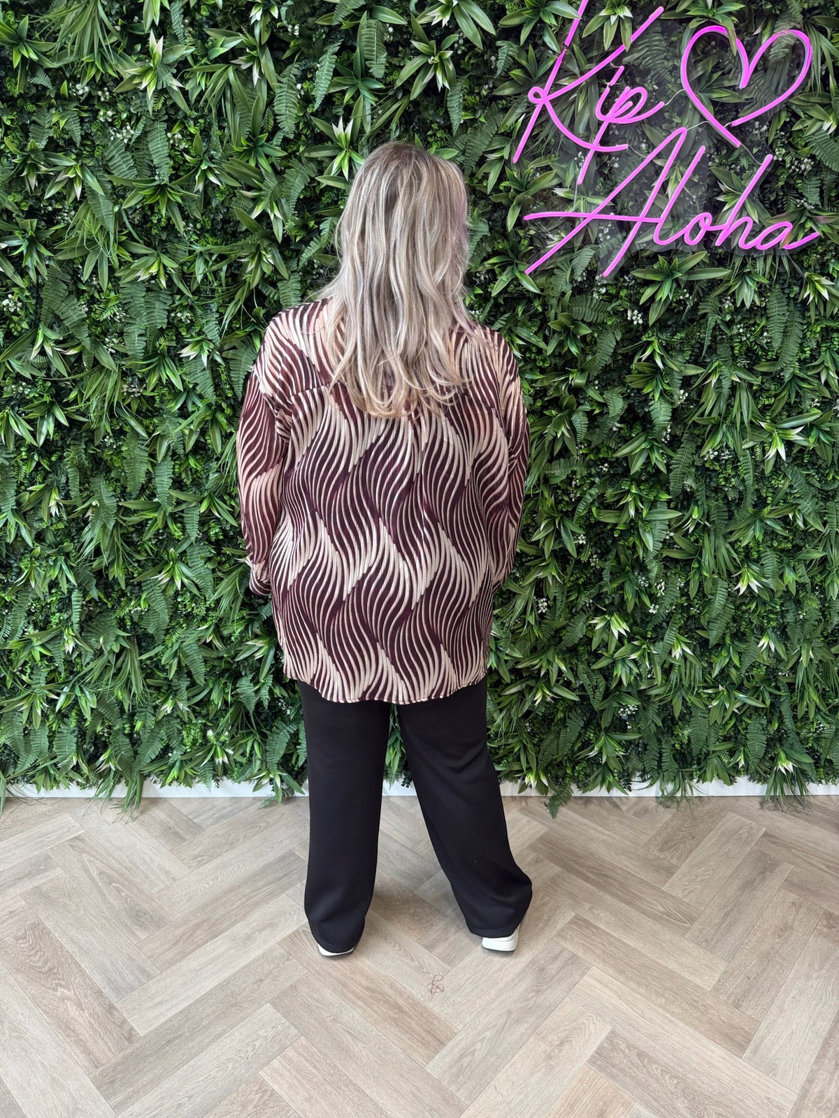 Blouse lines aubergine