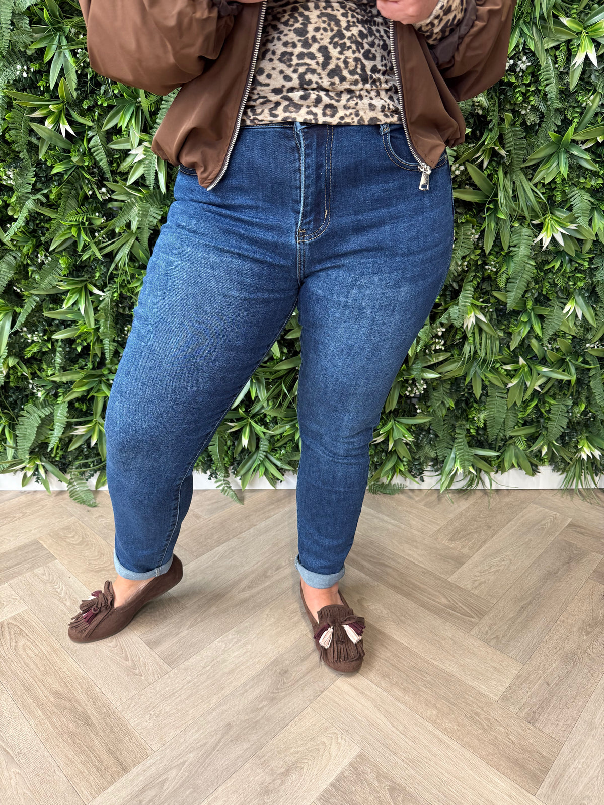 G-smack jeans momfit blauw