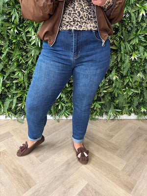 G-smack jeans momfit blauw